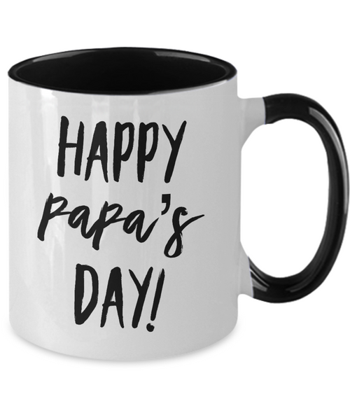 Happy Papa's Day Two-Tone Mug Coffee Cup Funny Gift