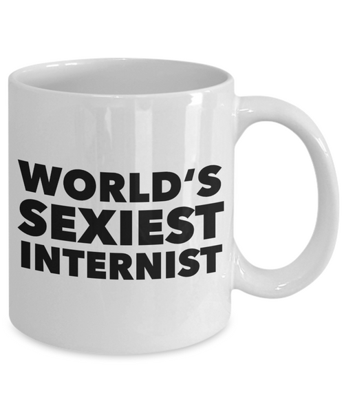World's Sexiest Internist Mug Gift Ceramic Coffee Cup-Cute But Rude
