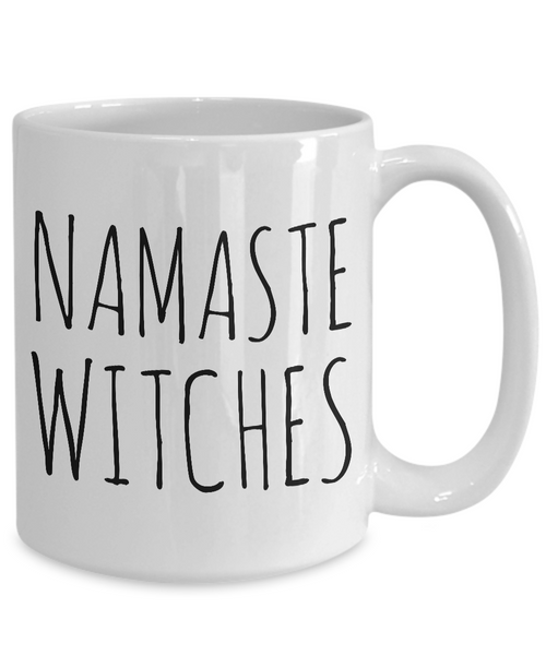 Namaste Witches Mug Funny Halloween Ceramic Coffee Cup Witch Inspired Gifts-Cute But Rude