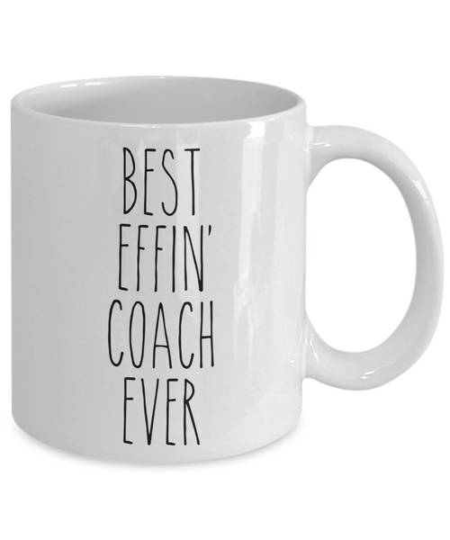 Gift For Coach Best Effin' Coach Ever Mug Coffee Cup Funny Coworker Gifts