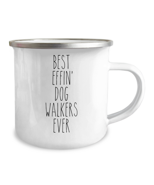 Gift For Dog Walkers Best Effin' Dog Walkers Ever Camping Mug Coffee Cup Funny Coworker Gifts