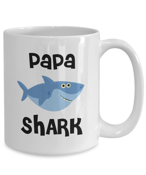 Papa Shark Mug Do Do Do Coffee Cup Papa Birthday Gift Idea Gifts for Papas