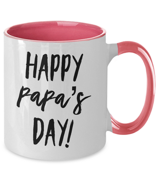 Happy Papa's Day Two-Tone Mug Coffee Cup Funny Gift