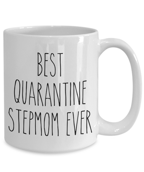 Mother's Day Gift from Daughter Step-Mom Gift from Son Best Quarantine Stepmom Ever Mug Coffee Cup Gift for Stepmoms
