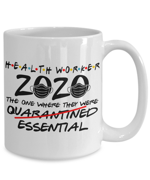 Community Health Care Worker Gifts 2020 Healthcare Essential Worker Mug for Friends Funny Coffee Cup