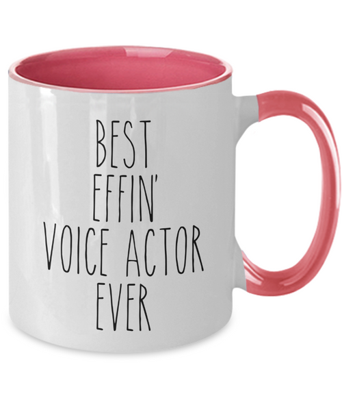 Best Effin Voice Actor Ever Mug Two-Tone Coffee Cup Funny Gift
