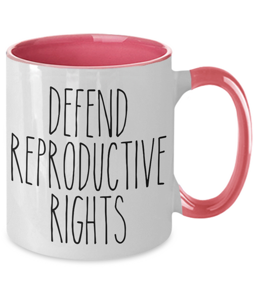 Defend Reproductive Rights Two-Tone Mug Coffee Cup Funny Gift