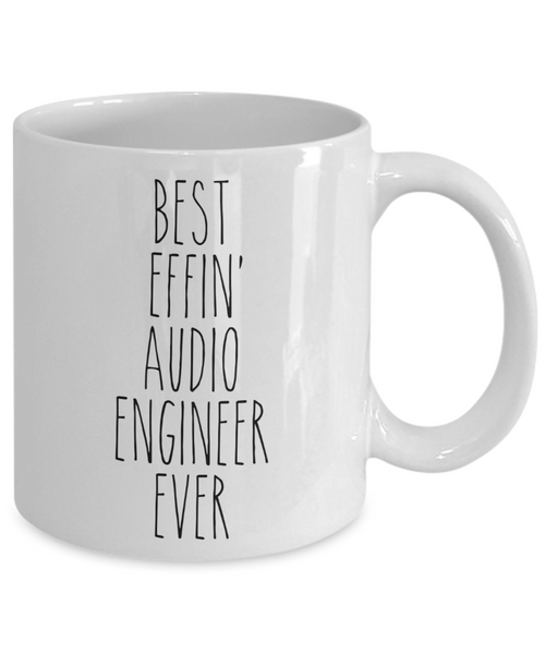 Gift For Audio Engineer Best Effin' Audio Engineer Ever Mug Coffee Cup Funny Coworker Gifts