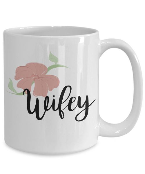 Engagement Gifts Ideas - Wedding Mugs - Bride and Groom Mugs - Wifey Coffee Mug-Cute But Rude