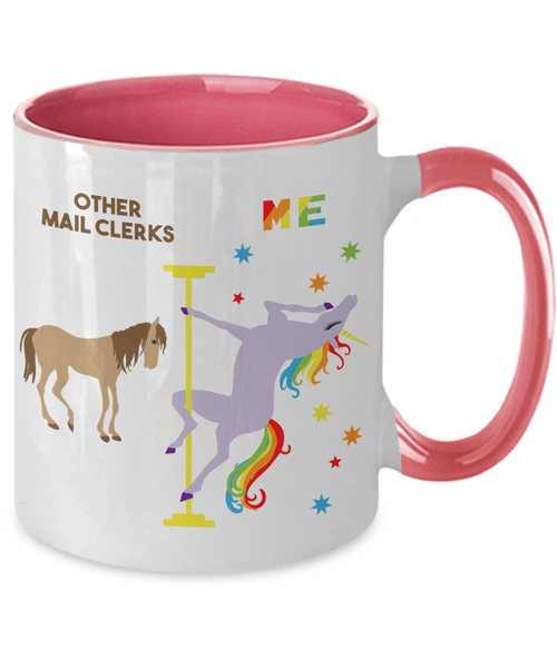 Mail Sorter Gift, Mail Clerk Mug, Mail Clerk Gift Other Mail Clerks Two Toned Coffee Cup
