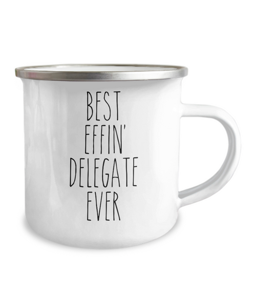 Gift For Delegate Best Effin' Delegate Ever Camping Mug Coffee Cup Funny Coworker Gifts