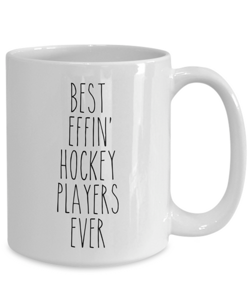 Gift For Hockey Players Best Effin' Hockey Players Ever Mug Coffee Cup Funny Coworker Gifts