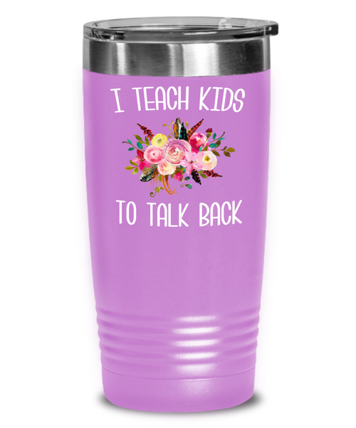 Speech Therapist Gifts SLP Mug Gift for Speech Language Pathologist SLP Therapy Tumbler Floral Insulated Hot Cold Travel Coffee Cup BPA Free