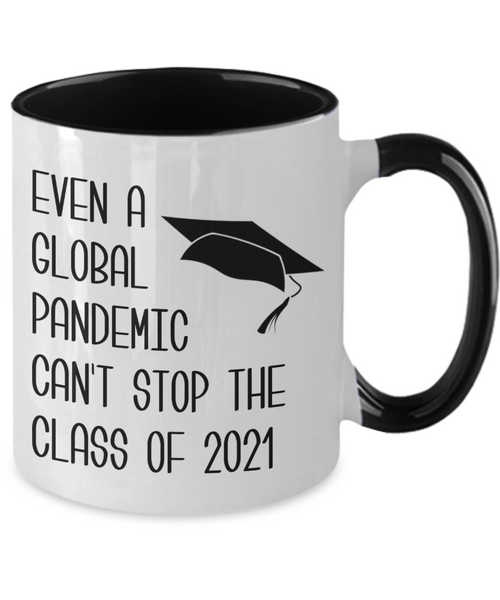 Class of 2021 Graduation Mug Diploma for the Graduate Two-Toned Coffee Cup