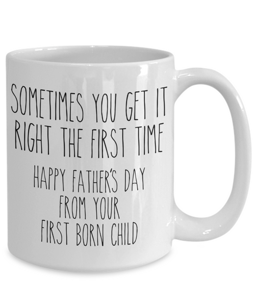 Father's Day Mug from Oldest Child Funny First Born Child Coffee Cup