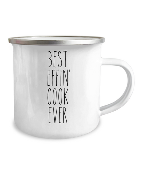 Gift For Cook Best Effin' Cook Ever Camping Mug Coffee Cup Funny Coworker Gifts