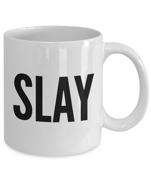 Motivational Mugs - Motivational Quotes - Motivational Gifts - Slay Coffee Mug-Cute But Rude