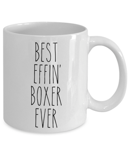 Gift For Boxer Best Effin' Boxer Ever Mug Coffee Cup Funny Coworker Gifts