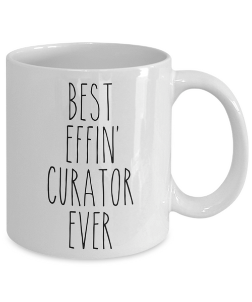Gift For Curator Best Effin' Curator Ever Mug Coffee Cup Funny Coworker Gifts