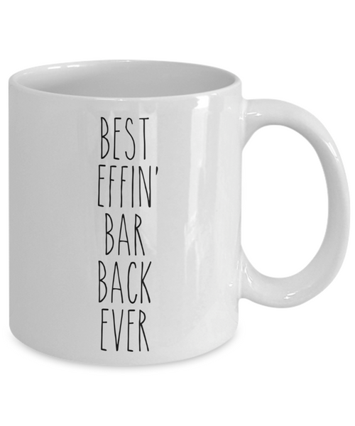 Gift For Bar Back Best Effin' Bar Back Ever Mug Coffee Cup Funny Coworker Gifts