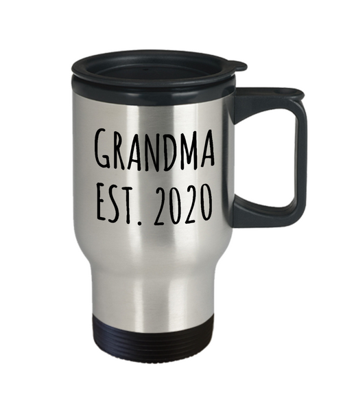 Grandma Est 2020 Mug Grandmother Reveal Gifts Grandma Coffee Cup New Grandma Gift Idea Grandmother Mug For Grandma Baby Announcement Travel Mug