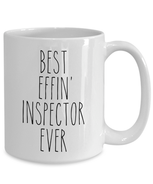 Gift For Inspector Best Effin' Inspector Ever Mug Coffee Cup Funny Coworker Gifts
