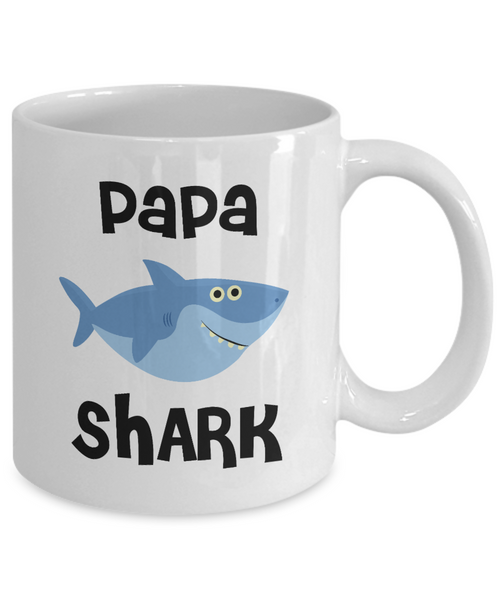 Papa Shark Mug Do Do Do Coffee Cup Papa Birthday Gift Idea Gifts for Papas