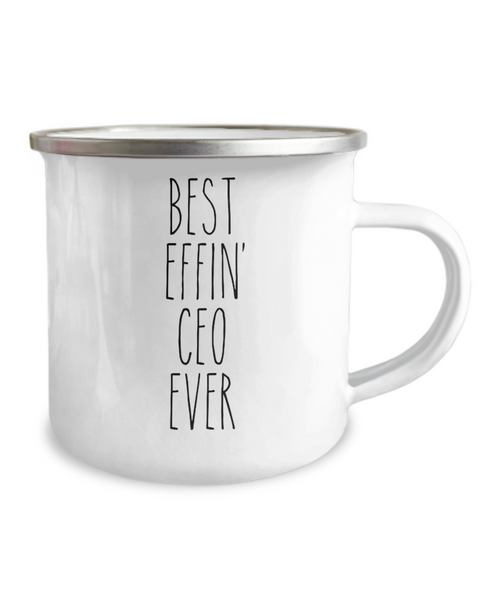 Gift For Ceo Best Effin' Ceo Ever Camping Mug Coffee Cup Funny Coworker Gifts