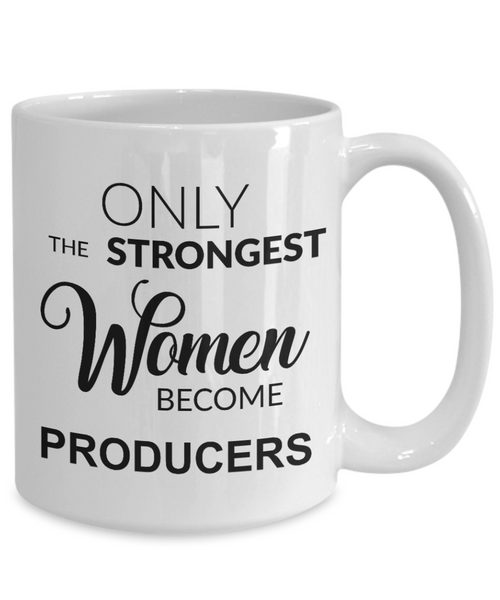 TV Video Film Producer Gifts for Women Only the Strongest Become Producers Mug Coffee Cup-Cute But Rude