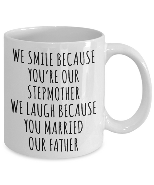 Stepmom Mug From Kids Step Mom Gifts Stepmother Mug Gifts for Step-Mom Present for Stepparent Mother's Day Funny Gift for Stepmom Coffee Cup