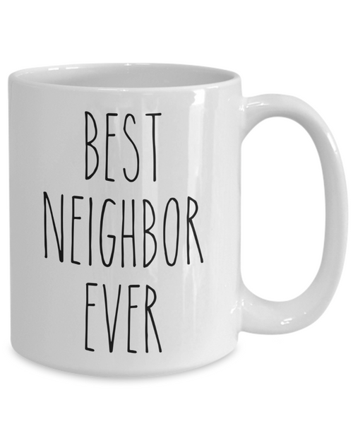 Gift for Neighbor Moving Gifts Best Neighbor Ever Mug Next Door Neighbor Thank You Coffee Cup