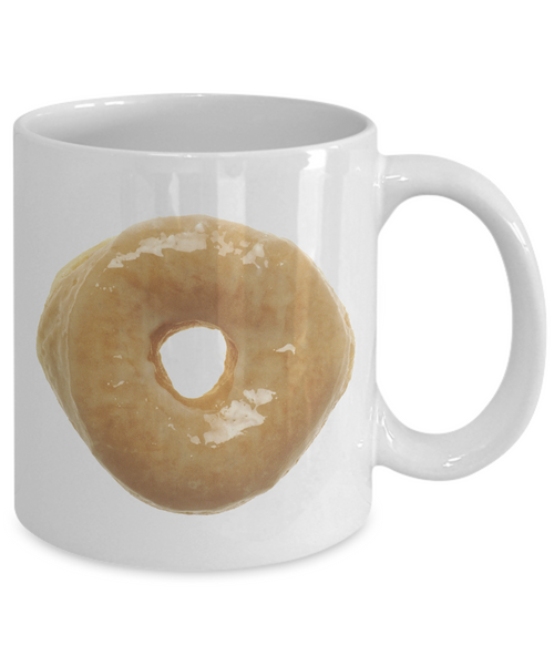 Glazed Donut Minimalist Coffee Mug Ceramic Coffee Cup 11 oz.-Cute But Rude