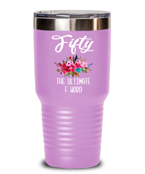 50th Birthday Gift for Women Funny 50th Birthday Party Ideas for Her 50 Years Old Mug Turning 50 Happy 50th Birthday Tumbler Travel Cup BPA Free