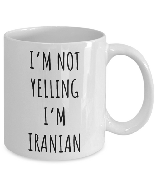 Iran Mug I'm Not Yelling I'm Iranian Coffee Cup Iran Gift