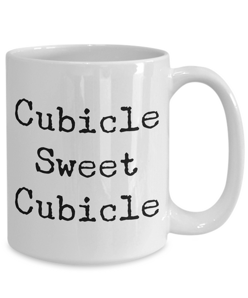 Cubicle Sweet Cubicle Coffee Mug for the Office Funny Gift for Coworker-Cute But Rude