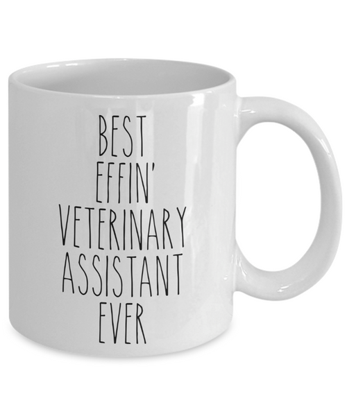 Gift For Veterinary Assistant Best Effin' Veterinary Assistant Ever Mug Coffee Cup Funny Coworker Gifts