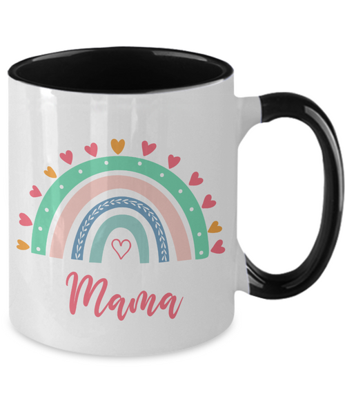 Mama Mug Mama Rainbow Mug Mother's Day Present Mama Rainbow Coffee Mug New Mama Mug Mama Two-Tone Coffee Cup Gift for Mom