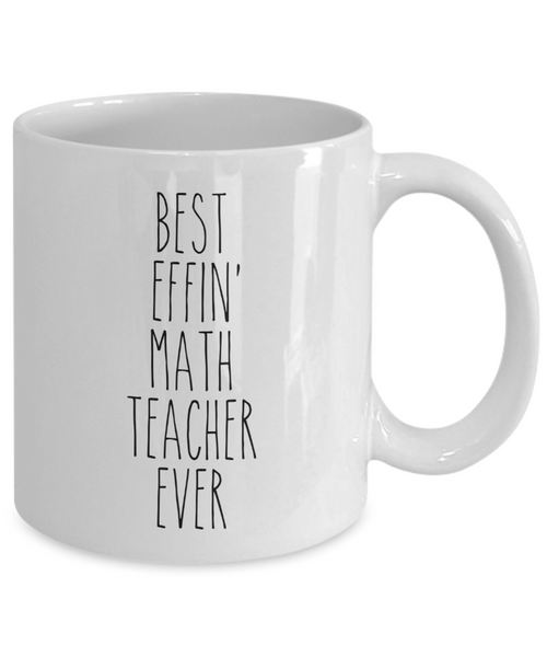 Best Effin Math teacher Ever Mug Coffee Cup Funny Gift