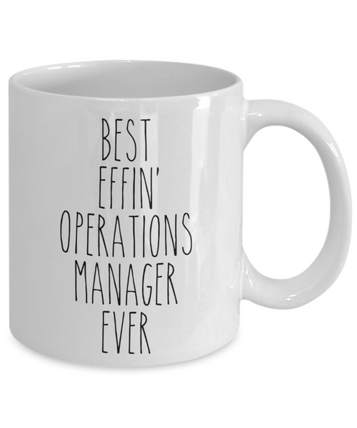 Gift For Operations Manager Best Effin' Operations Manager Ever Mug Coffee Cup Funny Coworker Gifts