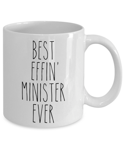 Gift For Minister Best Effin' Minister Ever Mug Coffee Cup Funny Coworker Gifts