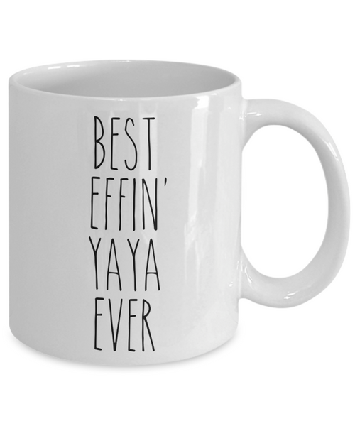 Gift For Yaya Best Effin' Yaya Ever Mug Coffee Cup Funny Coworker Gifts