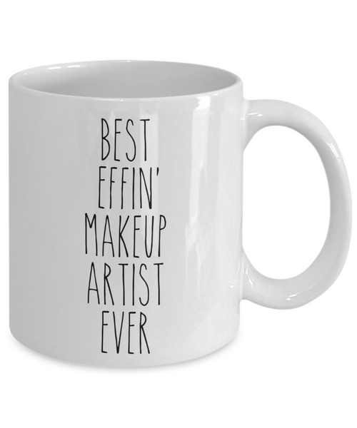 Gift For Makeup Artist Best Effin' Makeup Artist Ever Mug Coffee Cup Funny Coworker Gifts
