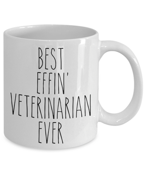 Gift For Veterinarian Best Effin' Veterinarian Ever Mug Coffee Cup Funny Coworker Gifts