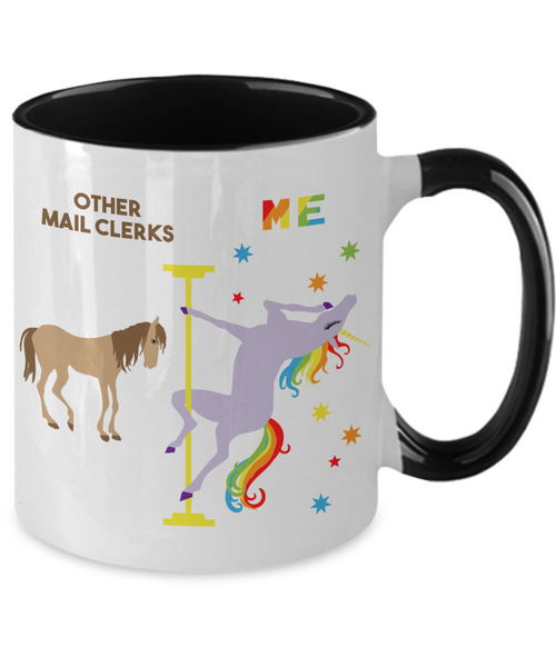 Mail Sorter Gift, Mail Clerk Mug, Mail Clerk Gift Other Mail Clerks Two Toned Coffee Cup