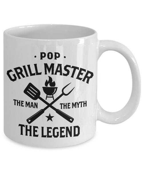 Pop Grillmaster The Man The Myth The Legend Mug Coffee Cup Funny Gift