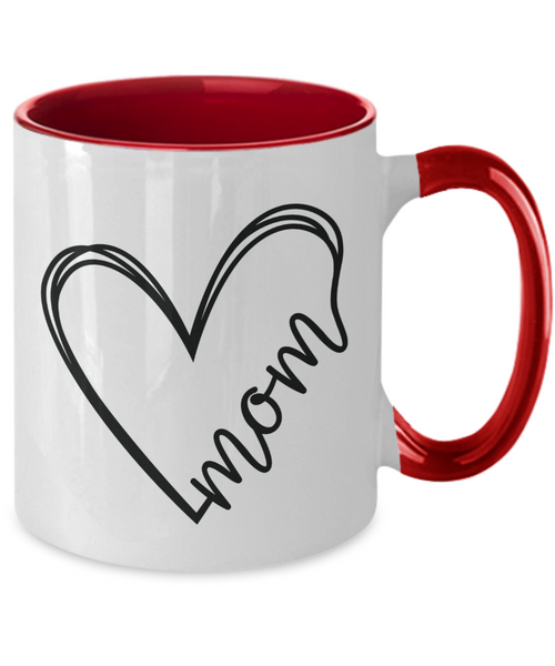 Mom Mug Two-Tone Coffee Cup Funny Gift