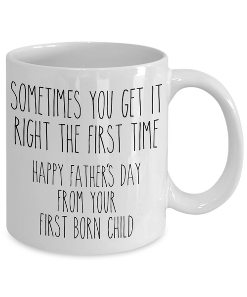Father's Day Mug from Oldest Child Funny First Born Child Coffee Cup