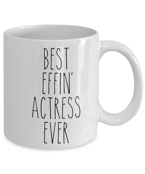 Gift For Actress Best Effin' Actress Ever Mug Coffee Cup Funny Coworker Gifts