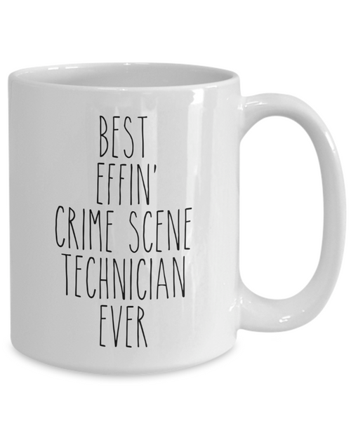 Gift For Crime Scene Technician Best Effin' Crime Scene Technician Ever Mug Coffee Cup Funny Coworker Gifts