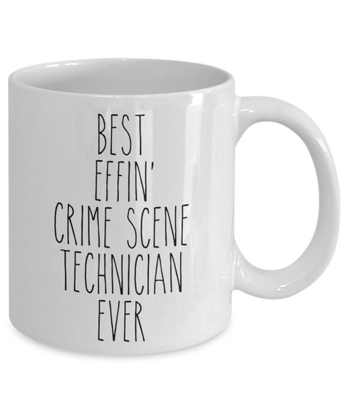 Gift For Crime Scene Technician Best Effin' Crime Scene Technician Ever Mug Coffee Cup Funny Coworker Gifts